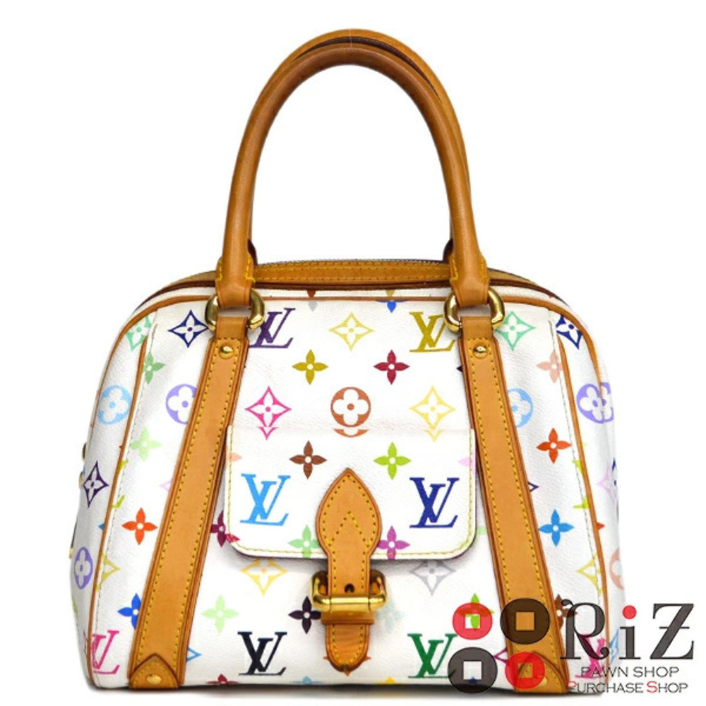 LOUIS VUITTON Priscilla Bag Handbag Multicolor White